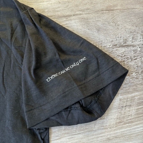 Vintage Highlander 90s t shirt black blue mens XL single stitch - Picture 4 of 6